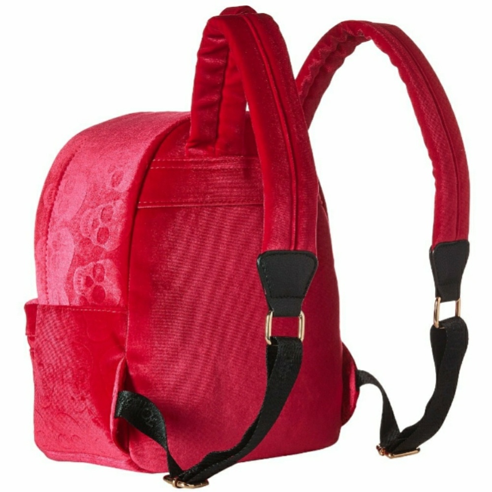 🌺NWT- BETSEY JOHNSON PINK SKULL LARGE BACKPACK! - Picture 3 of 4